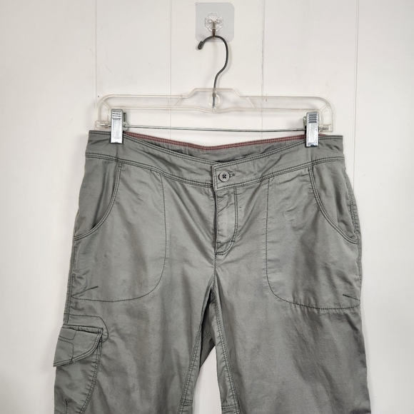 The North Face Gray Capri Cropped Pants Hiking Summer Outdoors Womens size 6 - Picture 8 of 11